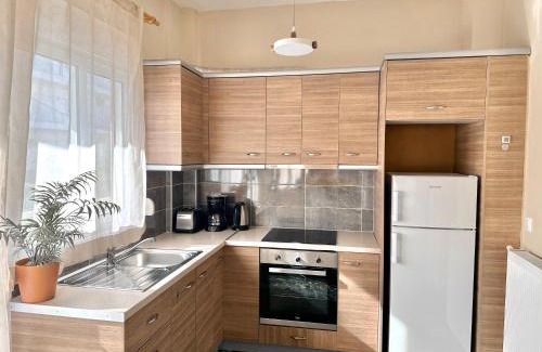 Olymbiaki Akti Apartment | Oceanfront Family Home with Beautiful Wraparound Balcony
