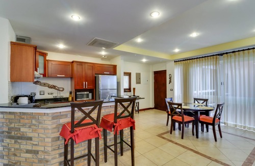 Playa Langosta Apartment | Seaside Ocean-View Escape with Shared Pool, WiFi & W/D - Easy Beach Access