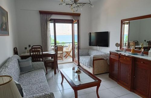 Korithion Apartment | Pet-Friendly Seaside Sunset with Oceanfront Views