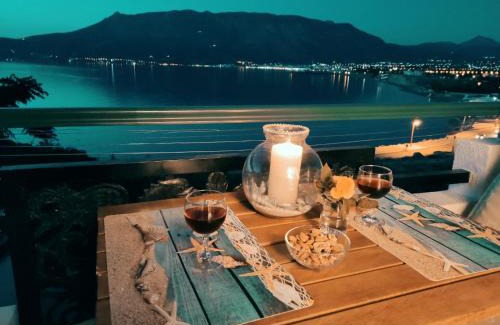 Korithion Apartment | Pet-Friendly Seaside Sunset with Oceanfront Views