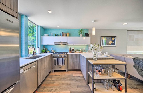Sunset Hill House | Inviting Getaway with Canal & Mountain Rooftop Views