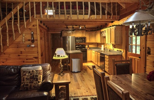 Nelsonville Cabin | Experience Serenity: Secluded Cabin with Hot Tub & King Bed