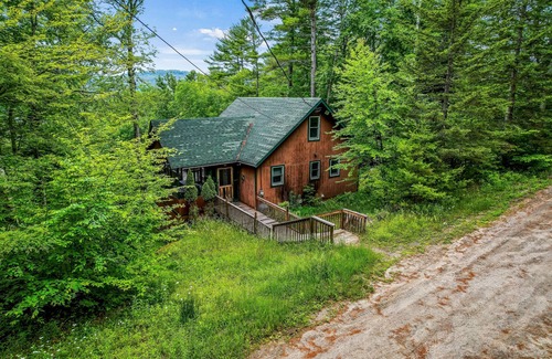 Brant Lake House | Serene Cabin Retreat with Dock and Breathtaking Views