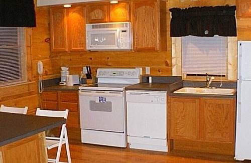 Stanley Cabin | Relaxing Log Cottage with Hot Tub & Fireplace for Couples