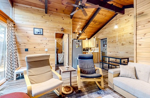Center Conway House | Rustic Dog-Friendly Retreat with Firepit & Spa Amenities