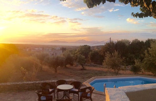 Amaniou Villa | Secluded Greek House with Pool & Panoramic Sunset Views