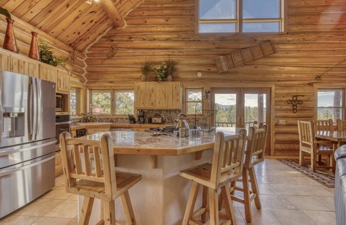 Pagosa Meadows IV House | The Lodge: Breathtaking Mountain Views with Hot Tub & Game Room