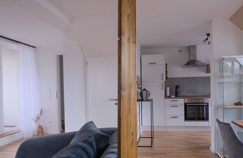 Kahnsdorf Condo | Modern Lakefront Apartment with Loggia - Rated 10/10