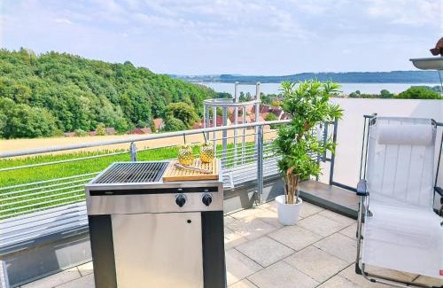 Spalt Apartment | Scenic Seeblickapartment with Ocean View and Rooftop Terrace