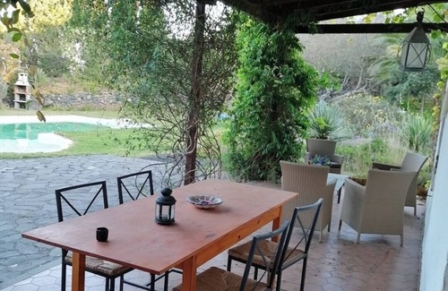 Santa Brigida Apartment | Semi-detached apartment with pool, garden and sauna in the center of Gran Canaria