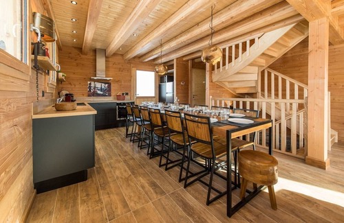 La Toussuire House | Scenic Chalet Steps from Slopes with Family-Friendly Amenities