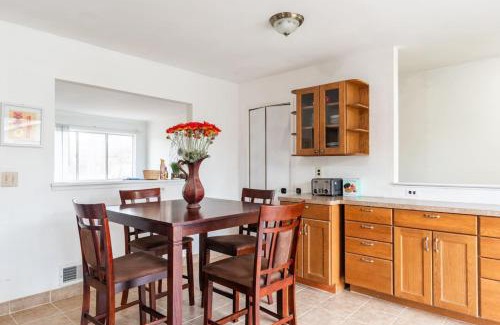 Livonia House | Semi Finished Basement with Pvt Bath Pvt Living Rm and pull out couch