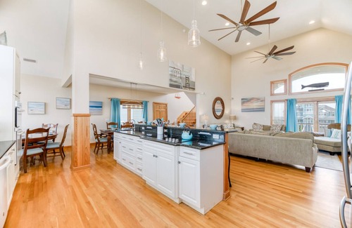 Ocean Isle Estates House | Elegant Avon Home with Private Pool and Ocean Views