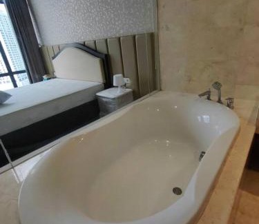 Jakarta Apartment | Elegant Senopati Penthouse with Ocean View & Pool Access