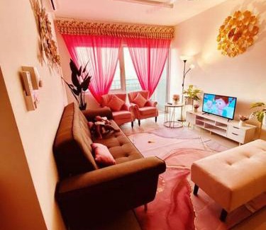 Ijok Apartment | Inviting Sentrovue B Pink House: Pool & Family-Friendly Stay