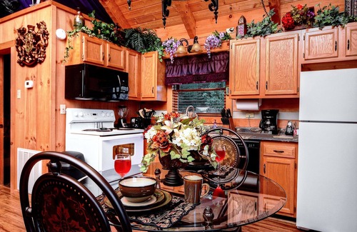 Sevierville Cabin | Unforgettable Stay at Knight of My Dreams with Spa & Views