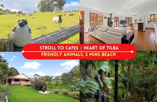 Central Tilba House | Serene Farm Stay, Modern 3BD, Central Tilba near Mystery Bay! Pets OK