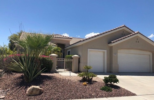 Desert Palms House | Relaxing Fountain Desert Home with Golf Cart & Pool Access