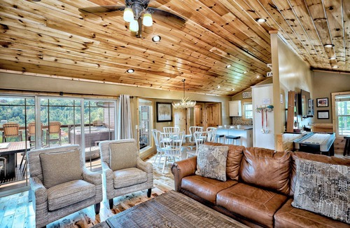 Chalet Village North Cabin | Experience Heaven's Escape: Scenic Cabin with Hot Tub