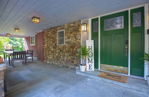 South Hadley House | Tranquil Rustic Retreat with Pool in Granby for Families