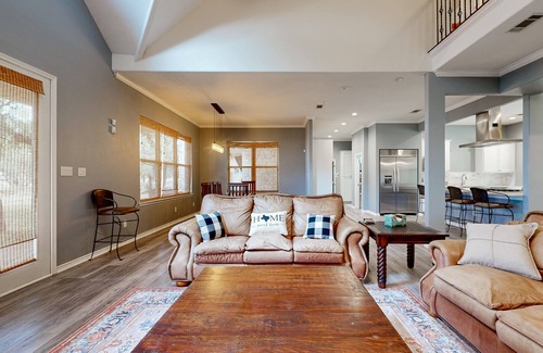 Burnet House | Serene waterfront house with pool table, game room and lake views