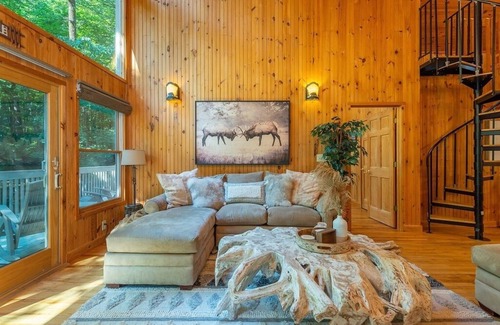 Lake Lure House | Experience Serenity Ridge with Pool, Spa & Hot Tub