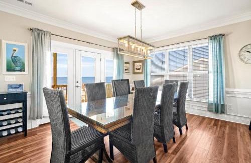 Oak Island House | Beachfront Serenity Sands Retreat with Pool & Ocean Views