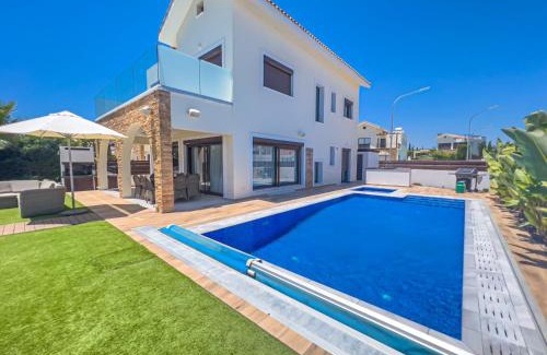 Ayia Thekla Villa | Relaxing Serenity Seafront Villa with Pool & Hot Tub