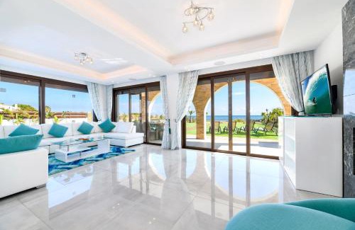 Ayia Thekla Villa | Relaxing Serenity Seafront Villa with Pool & Hot Tub
