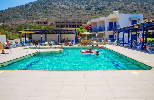 Stalida Apartment | Serene Sergiani Garden: Oceanfront Bliss and Pet Friendly