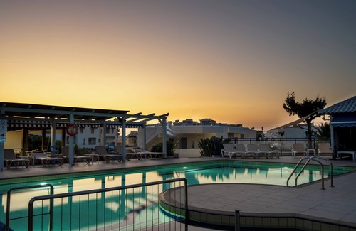 Stalida Apartment | Serene Sergiani Garden: Oceanfront Bliss and Pet Friendly