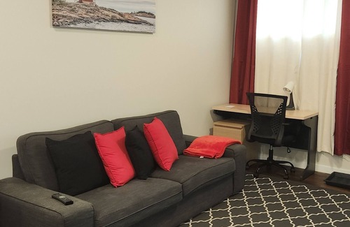 Southeast Calgary House | Cozy Seton Suite: Child Friendly with Kitchen Amenities