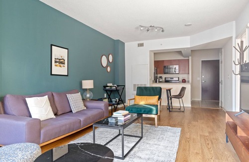 West End Apartment | Modern Foggy Bottom 1BR with Gym, Rooftop & Doorman