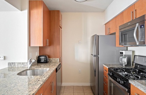 West End Apartment | Modern Foggy Bottom 1BR with Gym, Rooftop & Doorman