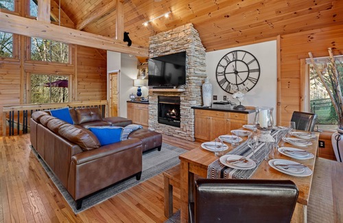 Lake Lure Cabin | Idyllic Sheepnose Valley Retreat on Rumbling Bald Golf Course