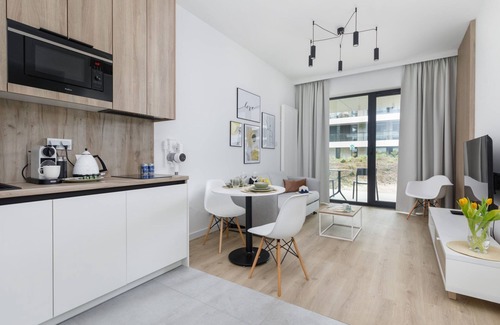 Trzebiatow Apartment | Shellter Apartment: Beachside Retreat with Terrace & A/C