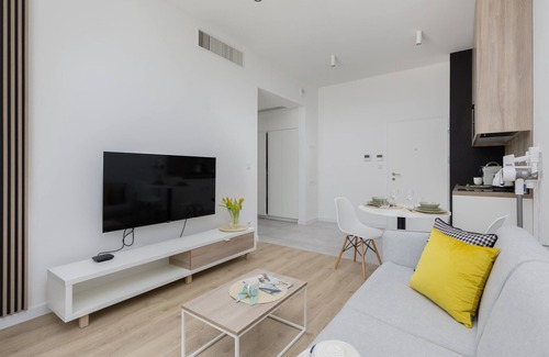 Trzebiatow Apartment | Shellter Apartment: Beachside Retreat with Terrace & A/C