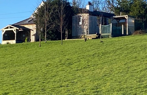 Newbridge Cabin | Tranquil Shepherds Hut Retreat with Spa and Lake Views