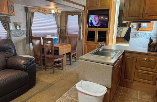 Holly Beach House | Cozy Camper & Cabin: Steps from the Beach Awaits You!