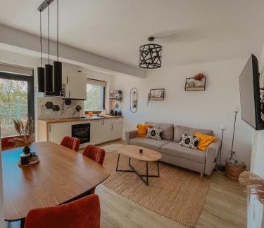 Sura Mare Apartment | Discover Sibiu City Lights: Rated 9.9, Family-Friendly Stay