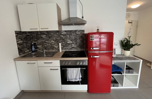 Innenstadt-West Apartment | Timeless Simplex Apartments am Euro: Pet-Friendly Comfort