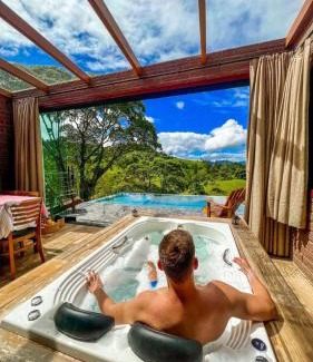 Armazem Cabin | Exceptional Stay at Sitio do Galdino with Hot Tub & Pets