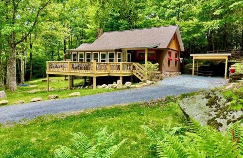 Newland House | Relaxing Sitting Bear Cottage with Spa at Linville Gorge