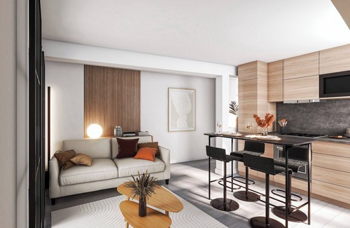 Poissy Apartment | Downtown Retreat: Steps from the Station with Spa Access