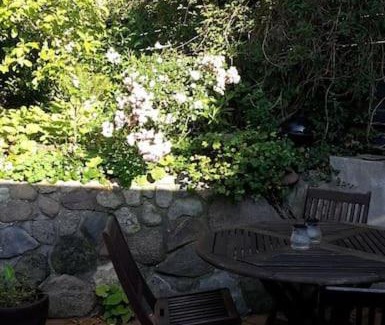 Vejlby Risskov Apartment | Inviting Rooms with Fireplace Lounge and Garden Access