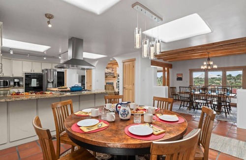 Northeast Santa Fe House | Ski Discounts! Spacious Hillside Retreat w/Spa, Games, & Views