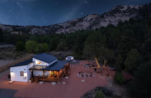 Glendale House | Sky Dome Hot Tub Climbing Wall Hammock Tents EV