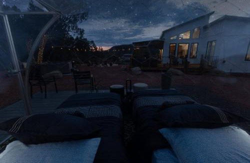 Glendale House | Sky Dome Hot Tub Climbing Wall Hammock Tents EV