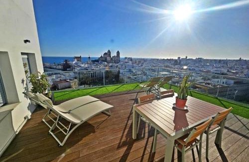 Old Town Apartment | Skyline Penthouse: Private Terrace & Breathtaking Views