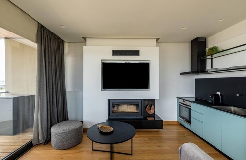 Kallithea Apartment | Exceptional Stay at Skyline Residence with Breakfast & Kitchen